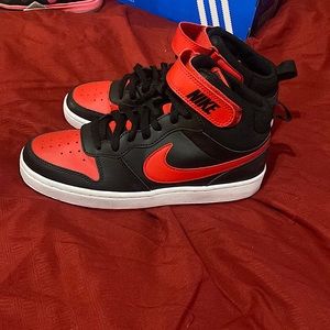 Black/Red high tops